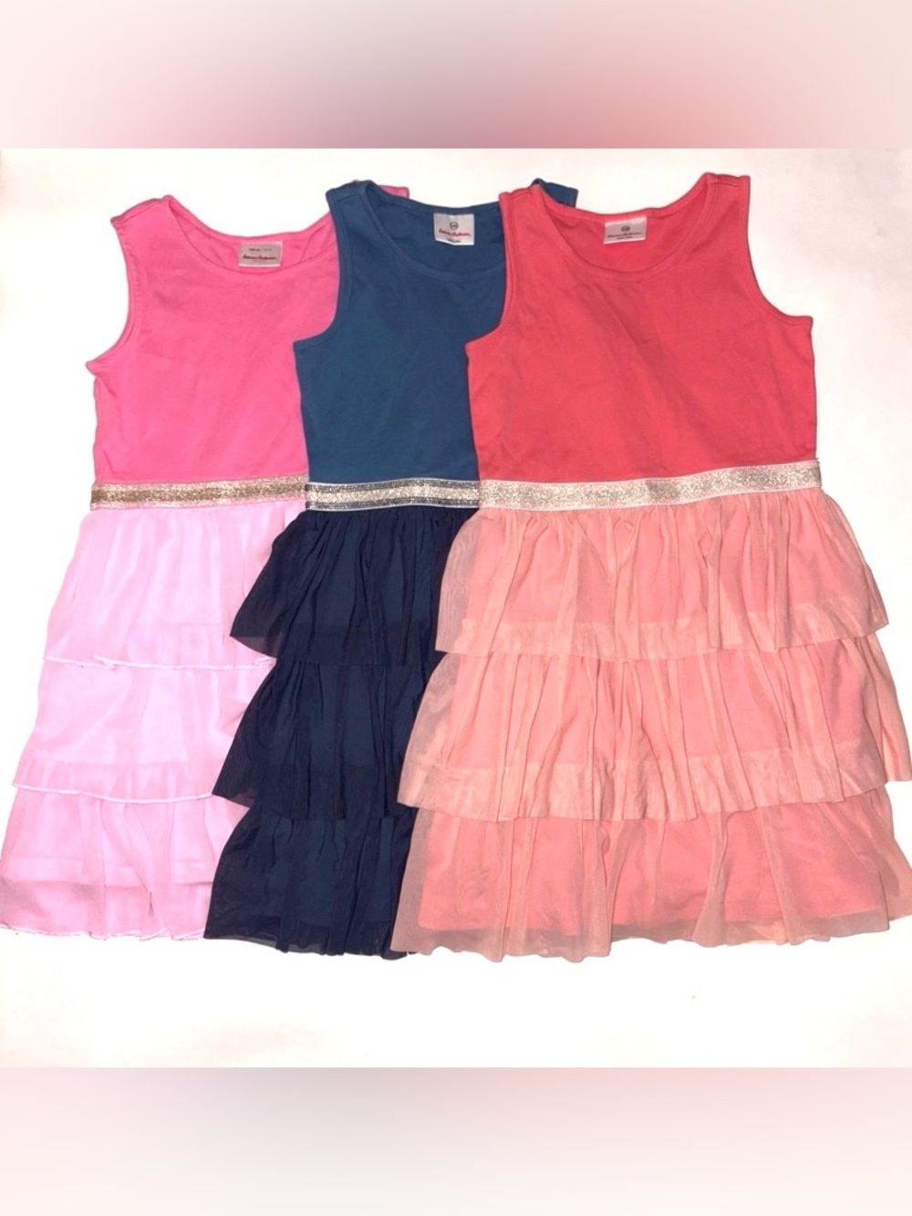 Girls Hanna Andersson summer Sundresses Twirl Play Dresses  lot size 140 cm 10 y